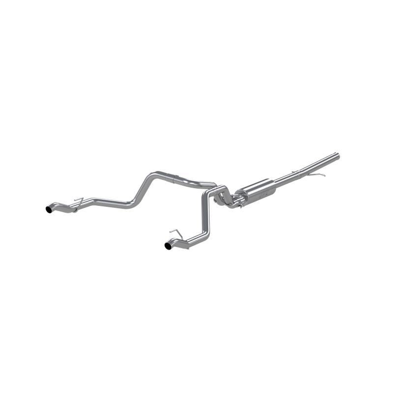 MBRP 2019 Chevrolet Silverado 1500 4.3L/5.3L 2.5in Cat Back Dual Rear Exit - Aluminized - Image 3