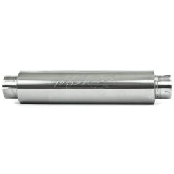 MBRP Universal Quiet Tone Muffler 4in Inlet/Outlet 24in Body 6in Dia 30in Overall T304 - Image 4