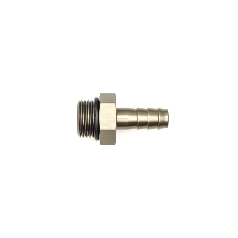 DeatschWerks 8AN ORB Male To 3/8in. Male Triple Barb Fitting (Incl. O-Ring) - Image 2