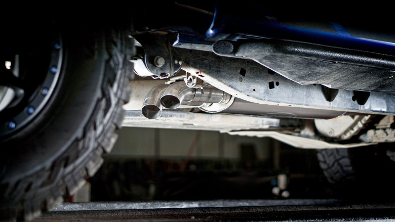 Stainless Works 2011-14 Ford F-150 Raptor Exhaust X-Pipe Resonator Dump In Front Of Rear Axle - Image 6