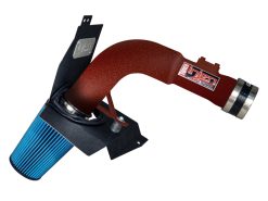 Injen 2015 Subaru STi 2.5L 4 Cyl (Turbo) Wrinkle Red Cold Air Intake w/ MR Tech and Heat Shield - Image 2