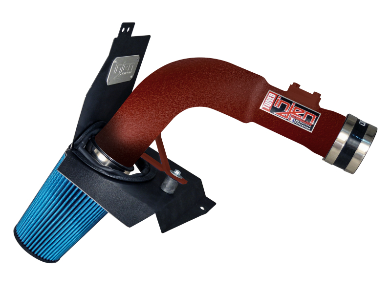 Injen 2015 Subaru STi 2.5L 4 Cyl (Turbo) Wrinkle Red Cold Air Intake w/ MR Tech and Heat Shield - Image 2