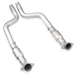Alternative view of Stainless Works 15-21 Dodge Challenger/Charger 6.2L/6.4L High-Flow Catted Midpipe Kit 3in