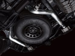 AWE 4th Gen GM 1500 6.2L Catback Split Rear Exit (w/ Bumper Cutouts) - OE Tips - Image 9