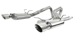 MBRP 05-09 Ford Shelby GT500 / GT Dual Split Rear Street Version 4in Tips T409 Exhaust System - Image 3