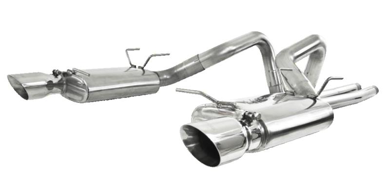 MBRP 05-09 Ford Shelby GT500 / GT Dual Split Rear Street Version 4in Tips T409 Exhaust System - Image 3