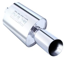 Alternative view of Borla Boomer Muffler Thumper Oval 2-1/4in In 4in Side Rount Out