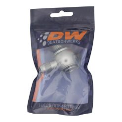 Alternative view of DeatschWerks 10AN ORB Male to 6AN Male Flare Low Profile 90-Degree Swivel - Anodized DW Titanium
