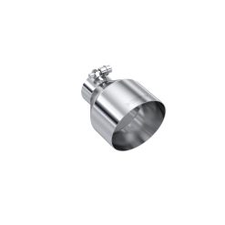 MBRP Universal T304 Stainless Steel Tip 2.5in ID / 5in OD Out / 6.5in Length Angle Cut Single Wall - Image 2