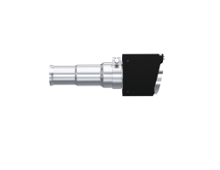 Alternative view of MBRP 19-24 Ram 1500 5.7L Hemi 3in Inl. 5in OD DW Angle Cut T304 Carbon Exhaust Tips - Pairs