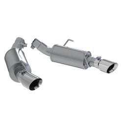 MBRP 05-10 Ford Mustang GT 5.0/Shelby GT500 Dual Mufflers Axle Back Split Rear AL - Image 2
