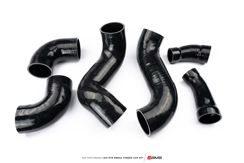 AMS Performance Nissan R35 GTR Omega Turbo Kit 3in Lower Intercooler Pipes - Image 5