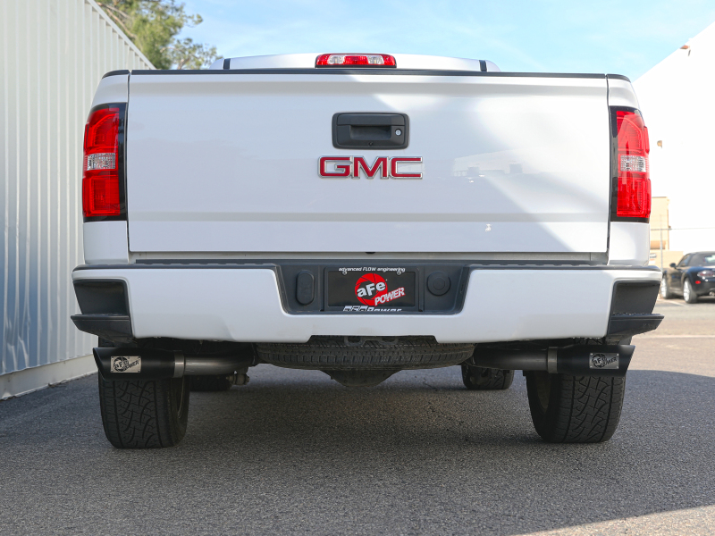 aFe Gemini XV 3in 304 SS Cat-Back Exhaust w/ Cutout 09-18 GM Trucks 4.3L/4.8L/5.3L w/ Black Tips - Image 9