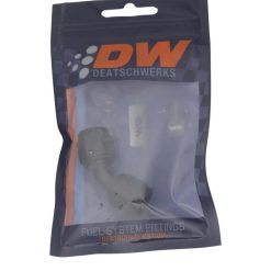 Alternative view of DeatschWerks 6AN Flare Female Swivel 45-Degree to 6AN Flare Female Swivel - Anodized Matte Black