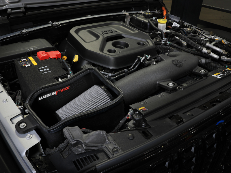 aFe 24-25 Jeep Wrangler JL 4XE L4 2.0L Magnum FORCE Stage-2 Cold Air Intake w/ Pro DRY S Filter - Image 8