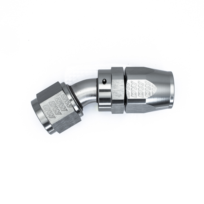 DeatschWerks 10AN Female Swivel 30-Degree Hose End CPE - Anodized Titanium - Image 3