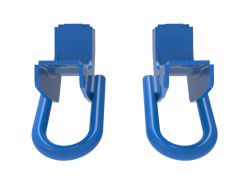 Alternative view of aFe Toyota Tundra 2022 V6-3.5L (tt) Front Tow Hook Blue