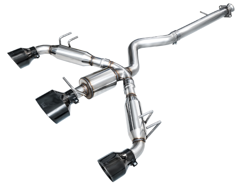 AWE Tuning 2023+ Toyota GR Corolla Track Edition Exhaust - Diamond Black Tips - Image 2