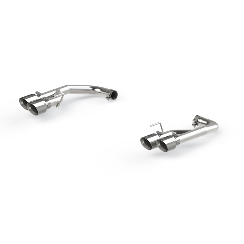 MBRP 18-20 Ford Mustang GT 2.5in T304 Non Active Dual Axle Back Exhaust System - 4in Dual Wall Tips - Image 2