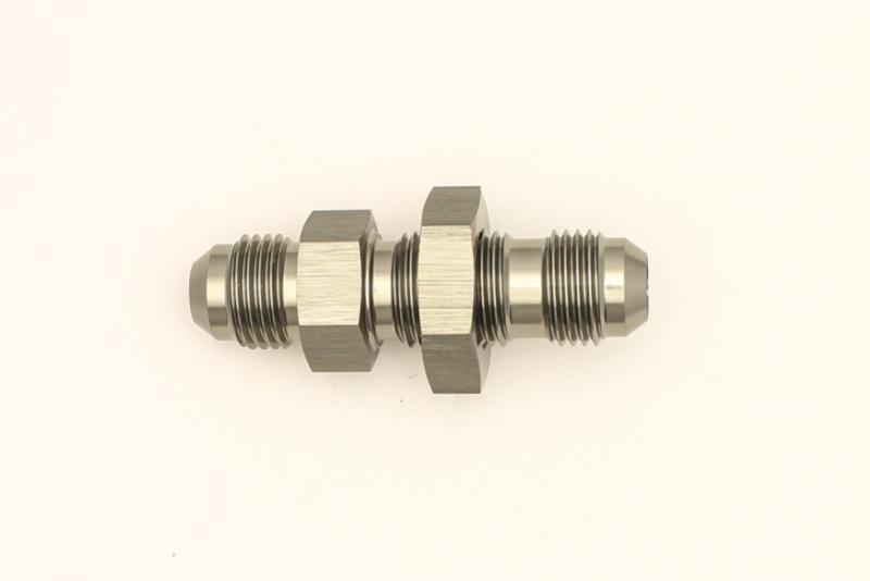 DeatschWerks 6AN Male Flare To 6AN Male Flare Bulkhead Adapter (Incl. Nut) - Image 2