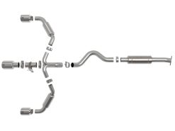 aFe 23-24 Toyota GR Corolla L3 1.6L (t) Gemini XV 3in to 2-1/2in Cat Back Exhaust w/ Polished Tips - Image 3
