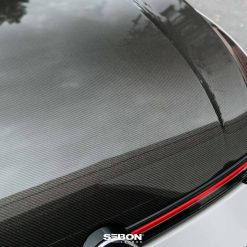 Seibon 22-23 Volkswagen Golf GTI/R OEM Style Carbon Fiber Hood - Image 8