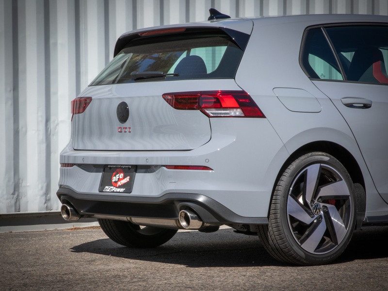 aFe Gemini XV 3in to 2 1/2in 304 SS Cat-Back Exhaust 22-23 Volkswagen GTI (MK8) 2.0L w/Polished Tips - Image 5