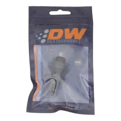 DeatschWerks 6AN O-Ring Male to 6AN Male Flare Bulkhead Include Nut - Anodized Matte Black - Image 2