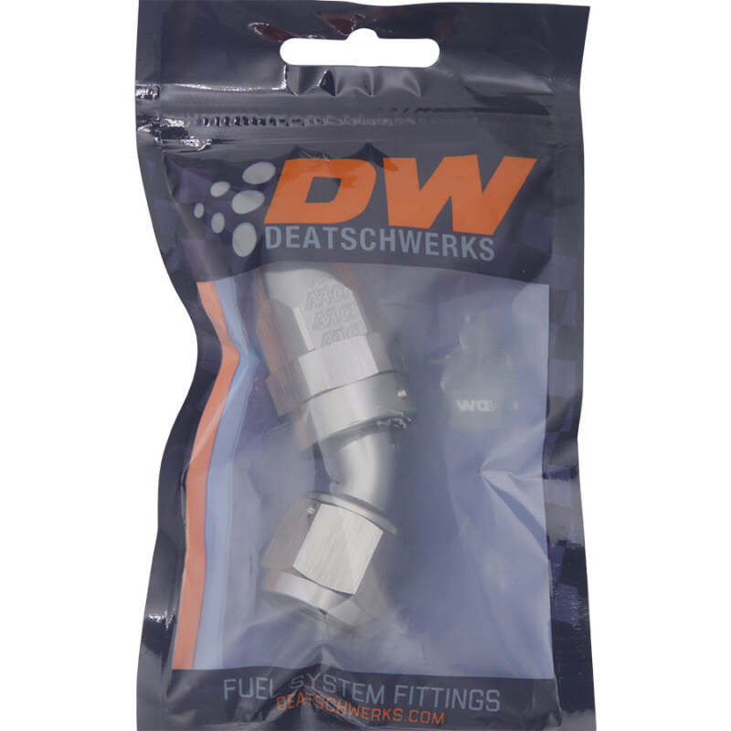 DeatschWerks 8AN Female Swivel 45-Degree Hose End PTFE (Incl. 1 Olive Insert) - Image 3