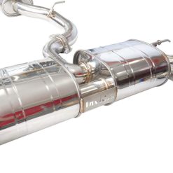 Invidia 2022+ Volkswagen Golf R MK8 76mm R400 Valved Cat Back Exhaust Rolled TI Tips - Image 5