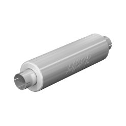 Alternative view of MBRP Universal 3in ID Inlet/Outlet 26in Single AL Mild Tone Muffler (NO DROPSHIP)