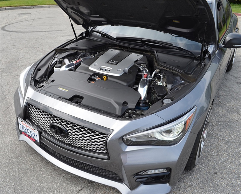 Injen 14 Infiniti Q50 3.7L V6 Black Dual Short Ram Intake w/ MR Techn and Heat Shields - Image 5