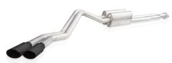 Alternative view of Stainless Works 2020-21 Silverado HD 6.6L Redline Catback Black Tips