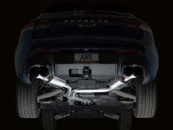 AWE Tuning 19-21 Porsche Macan 3.0T/2.9TT Touring Edition Catback Exhaust w/ Diamond Black Tips - Image 9
