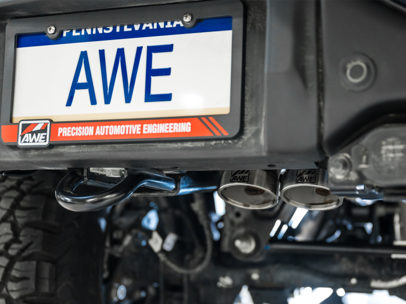 AWE Tuning 22-24 Ford Bronco Raptor 4WD Dual BashGuards Cat-Back SwitchPath Exhaust (No Tips) - Image 16