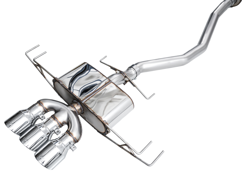 AWE Tuning 2024 Acura Integra Type S DE5 FWD Touring Edition Exhaust w/ Triple Chrome Silver Tips - Image 12