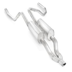 Alternative view of Stainless Works 2009-16 Dodge Ram 5.7L Truck Exhaust 3in Y-Pipe Chambered Mufflers Under Bumper Exit