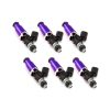 Injector Dynamics 1750-XDS - 60mm Length - 14mm Purple Top - 14mm Lower O-Ring (Set of 6)