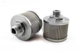Alternative view of DeatschWerks Stainless Steel 8AN 100 Micron Universal Fuel Pump Pre-Filter