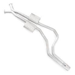 Stainless Works 2004 GTO 3in Catback Chambered Mufflers X-Pipe Slash Cut Tips - Image 3