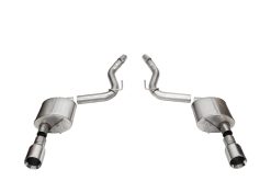 Corsa 2024 Ford Mustang GT Sport Axle-Back Dual Rear Exit with 4.5in Straight Cut Polished Tips - Image 2
