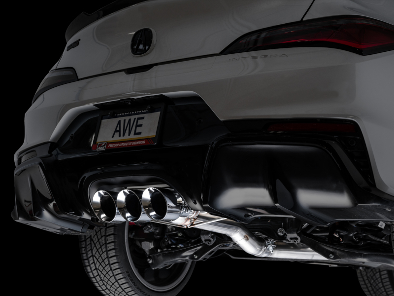 AWE Tuning 2024 Acura Integra Type S DE5 FWD Track Edition Exhaust w/ Triple Chrome Silver Tips - Image 11