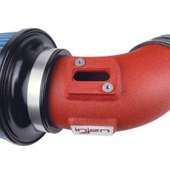 Alternative view of Injen 2020 Toyota Supra L6-3.0L Turbo (A90) SP Cold Air Intake System - Wrinkle Red