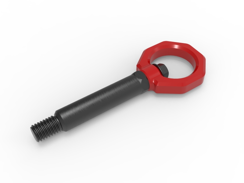 aFe Control Rear Tow Hook Red BMW F-Chassis 2/3/4/M - Image 3