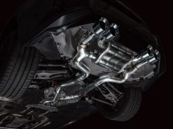 Alternative view of AWE Tuning 23-24 BMW G87 M2 SwitchPath Edition Exhaust - Chrome Silver Tips