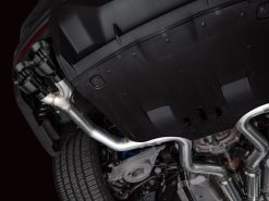 Alternative view of AWE 2024 Ford Mustang Dark Horse S650 RWD Track Edition Catback Exhaust w/ Quad Diamond Black Tips