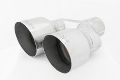 Alternative view of MBRP Universal T304 SS Dual Tip 4in OD/2.5in Inlet