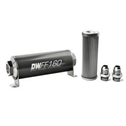 Alternative view of DeatschWerks Stainless Steel 10AN 10 Micron Universal Inline Fuel Filter Housing Kit (160mm)