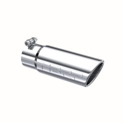 Alternative view of MBRP Universal Tip 3in O.D. Angled Rolled End 3 inlet 10 length