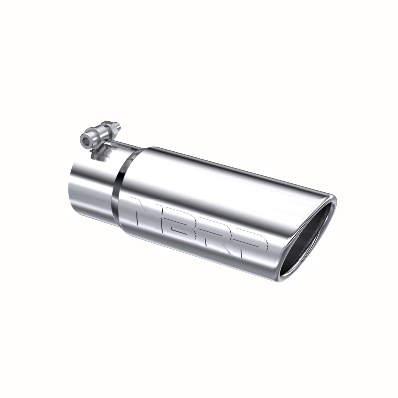 MBRP Universal Tip 3in O.D. Angled Rolled End 3 inlet 10 length - Image 2